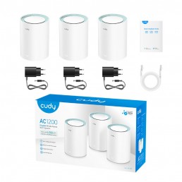 Cudy M1300 - WiFi5 AC1200 Gigabit Dual Band Mesh (2-Pack)